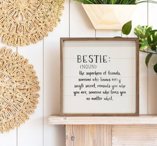 Bestie Sign