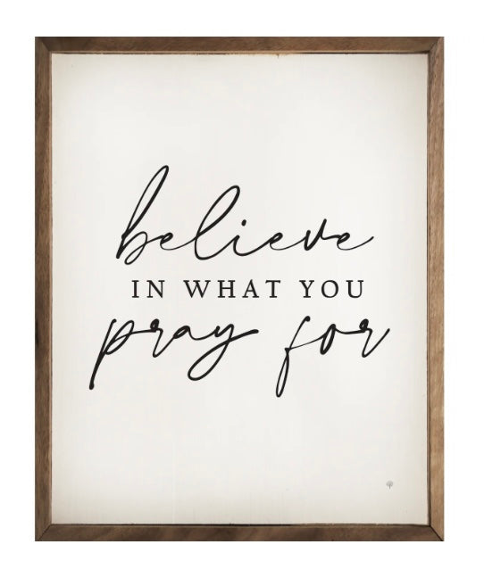 Believe Sign