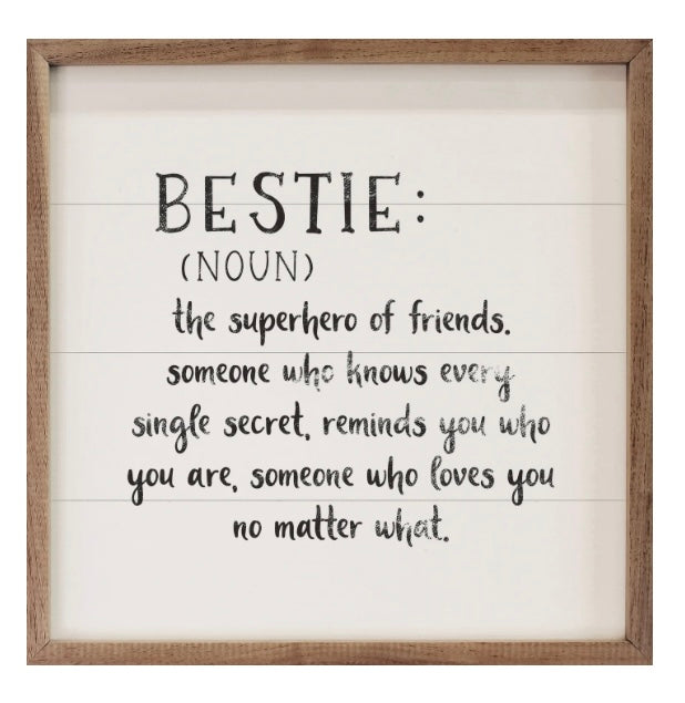 Bestie Sign