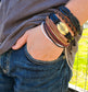 WWJD Leather Stack Bracelet