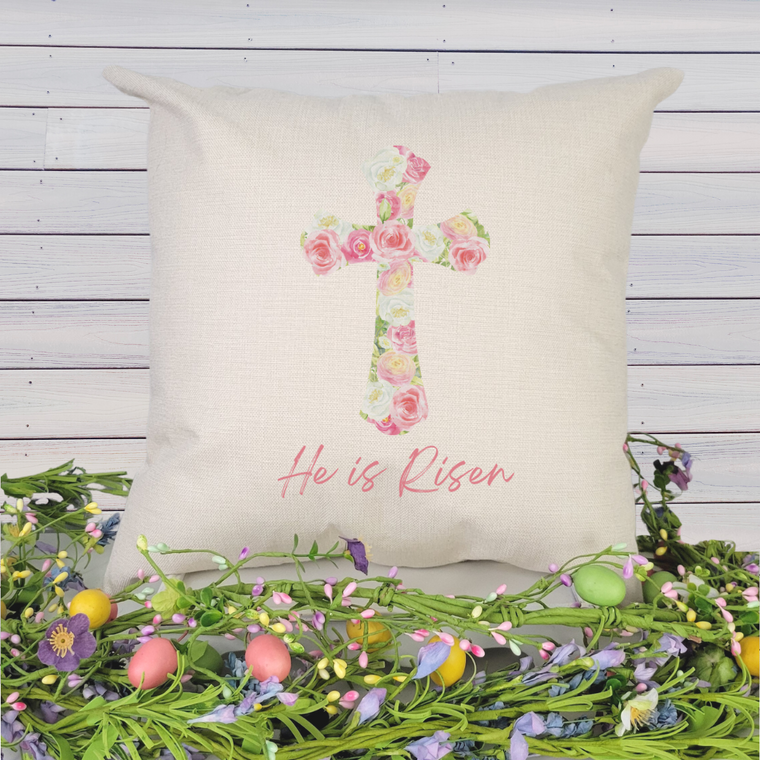 He is Risen Pillow Cover