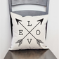 Love Crossed Arrows Pillow Cover